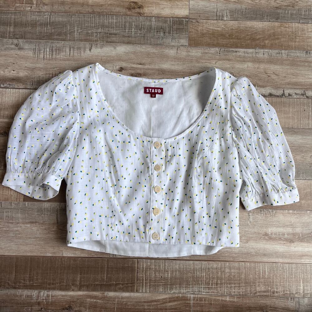 Staud Tibou Top in Buttercup Size 10 - Picture 2 of 7